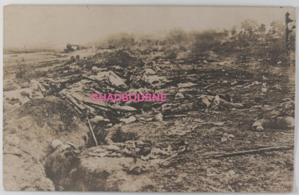 Guerre 14-18 CPA tranchée française après bataille Chilly-Somme