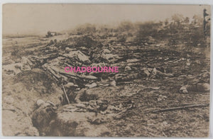 Guerre 14-18 CPA tranchée française après bataille Chilly-Somme