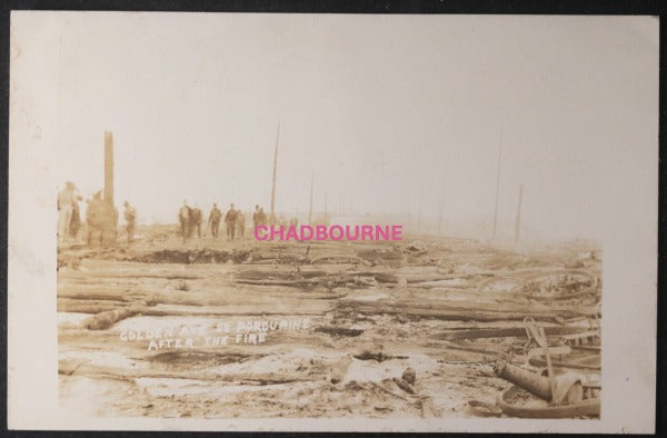 1911 Canada photo postcard aftermath Porcupine Ontario Great Fire