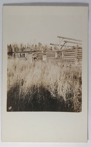 c.1910 Canada Quebec set of 6 RPPC photo postcards hunters at camp