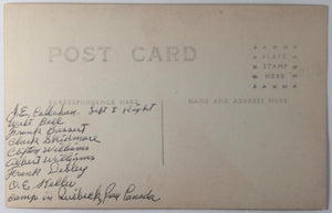 c.1910 Canada Quebec set of 6 RPPC photo postcards hunters at camp