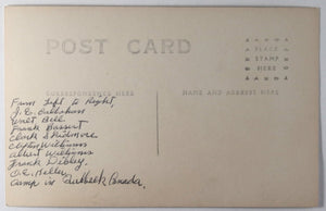 c.1910 Canada Quebec set of 6 RPPC photo postcards hunters at camp