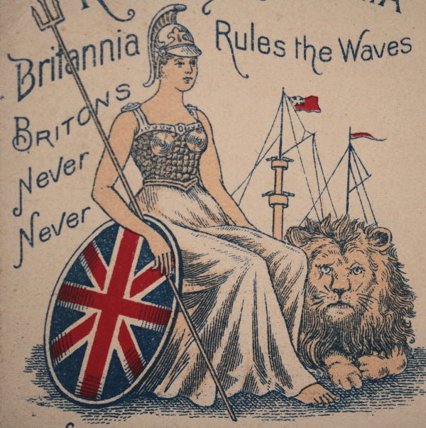 1898 Canada patriotic J.C. Wilson ‘Rule Britannia’ private postcard