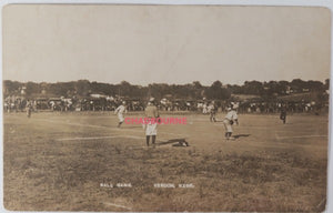 c.1910s USA photo postcard of baseball games in Verdon NE