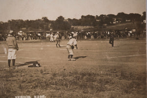 c.1910s USA photo postcard of baseball games in Verdon NE