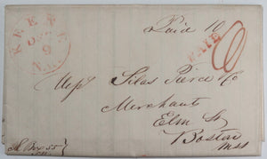 1841 USA letter NH Representative Wheeler to Boston merchant Pierce
