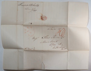 1841 USA letter NH Representative Wheeler to Boston merchant Pierce