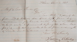 1841 USA letter NH Representative Wheeler to Boston merchant Pierce