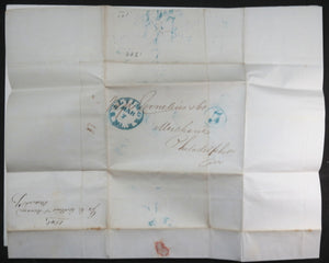 1848 USA letter Baltimore to merchant Cornelius & Co Philadelphia