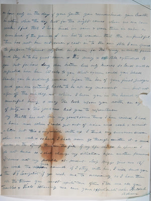 1844 USA Troy NY letter sister to brother in Guilford Center NY