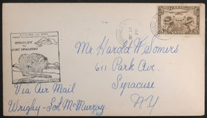 1929 Canada two First Flight Covers Wrigley NWT – Fort Mac AB