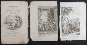 1811 France Paris 18 gravures Robinson Crusoé Tomes 1-4