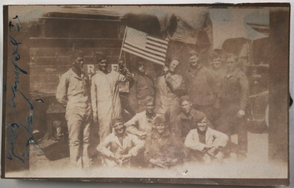 WW1 1918-19 set of 8 photos UK/France USA AEF 199th aero squadron