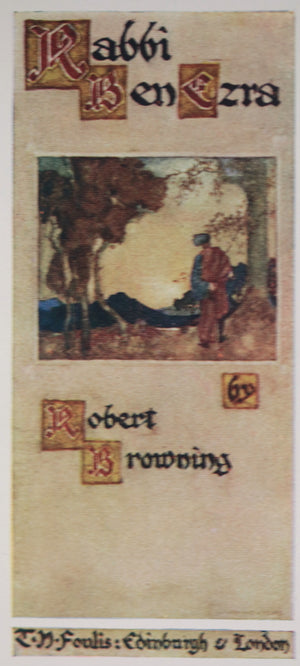1910 Edinburgh booklet Rabbi Ben Ezra poem by Robert Browning