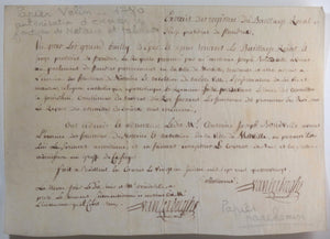 1780 Merville Flandres M. Boudville fonctions de notaire et tabellion