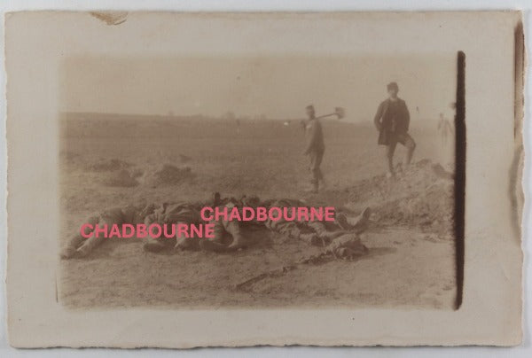 1915 WW1 battlefield burial Austrian-Hungarian soldiers KIA (Italy?)