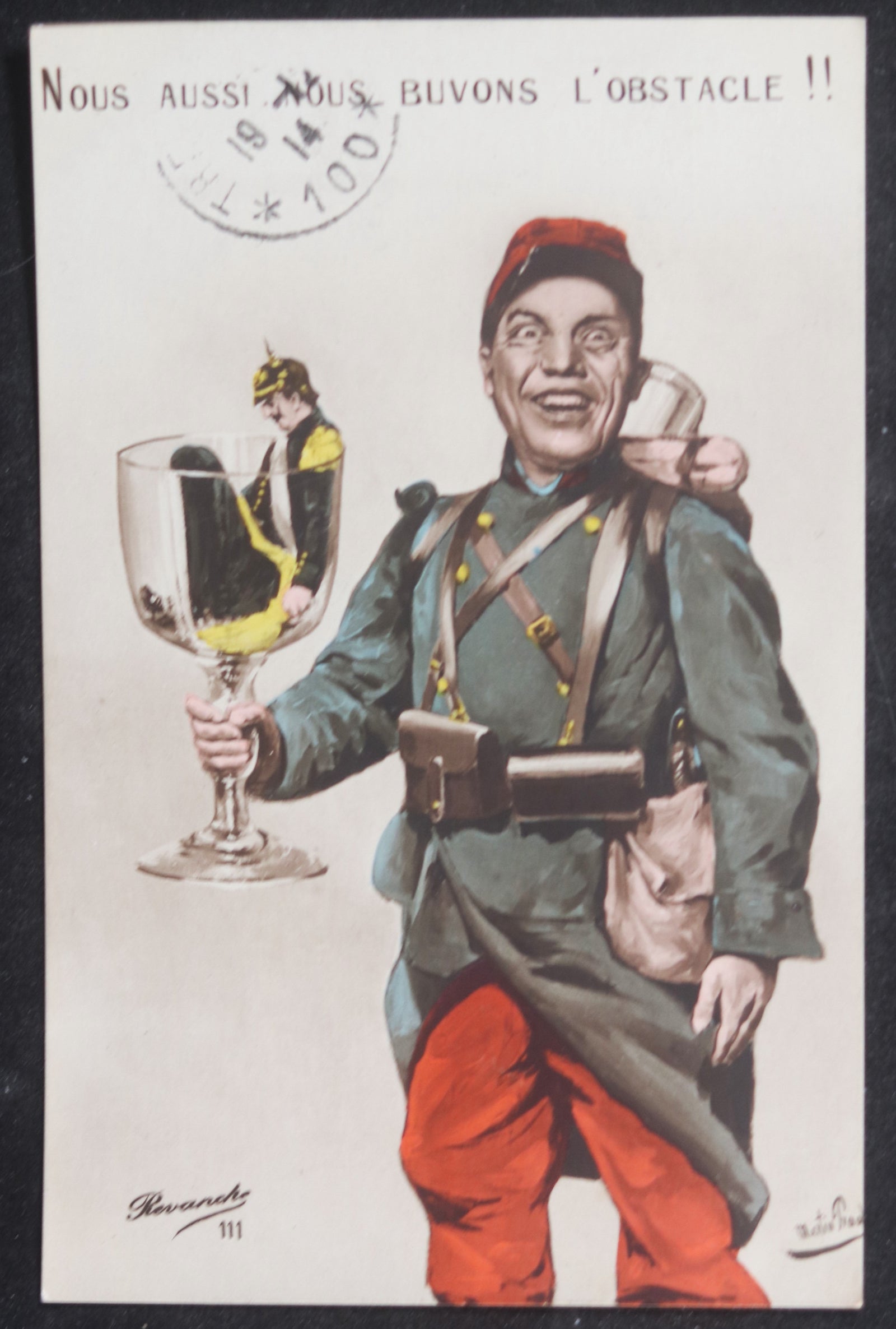 1914 France Guerre 14-18 CPA hmoristque soldat francais
