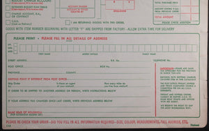 c. 1950s Canada Eaton’s Order Form and Charge Account Application (Qt. 2)