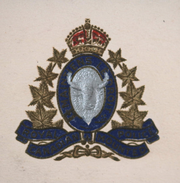1940s Canada Royal Canadian Mounted Police holiday greetings card