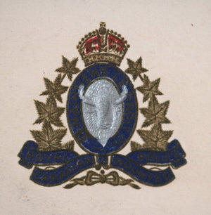 1940s Canada Royal Canadian Mounted Police holiday greetings card