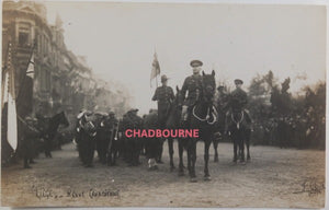 1919 WW1 Liege Belgium photocards parade Canadian troops