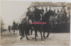 1919 WW1 Liege Belgium photocards parade Canadian troops