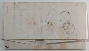 1862 USA commercial letter from New York to Montpellier France