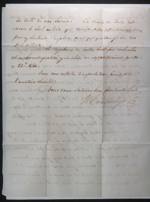 1862 USA commercial letter from New York to Montpellier France