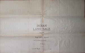 1929 Canada Federal Indian Land Sale Manitoulin Island (ON)