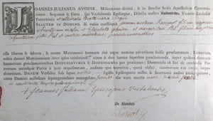 1792 France Versailles religion Avoine évêque bans de mariage