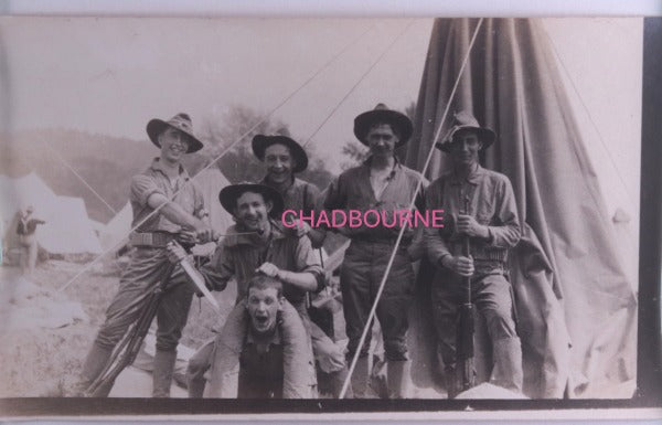 c. 1910s USA three photos soldiers Mexican Border mobilization(?)
