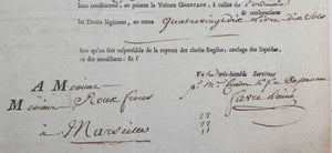 1788 Messageries Royales, caisse de monnaie Lyon à Marseille