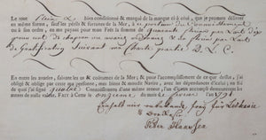 1791 France connaissement maritime vin, Cette à Amsterdam
