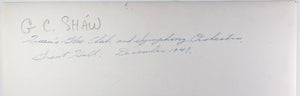 1947 Canada photo of Queen’s University Glee Club, Kingston ON