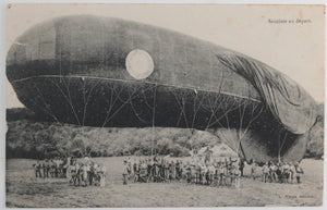 Guerre 1`4-18 rance carte postale ballon d’observation ‘saucisse’