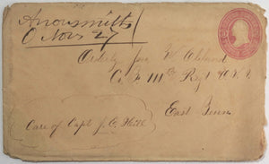 1863 Civil War USA letter Ohio to 111th OVI East Tennessee