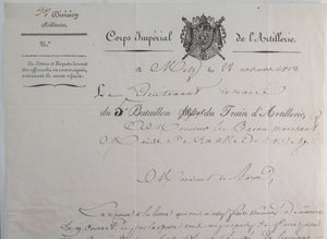 1813 Metz Empire Corps Impérial Train Artillerie, logements militaires
