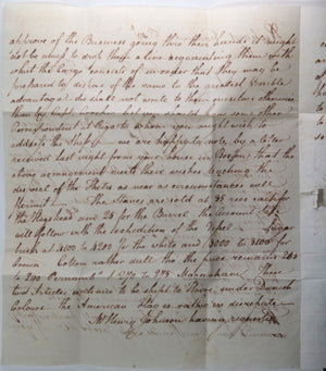 1797 Portugal letter to Richard Codman American merchant in Paris