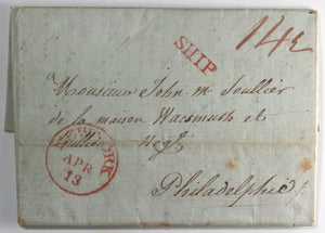 1804 France ex. négociant de St Domingue pour négociant Philadelphie