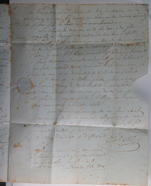 1804 France ex. négociant de St Domingue pour négociant Philadelphie