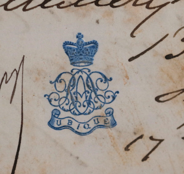 1880 India Bangalore Royal Artillery Mess (UK) Bordeaux cognac order