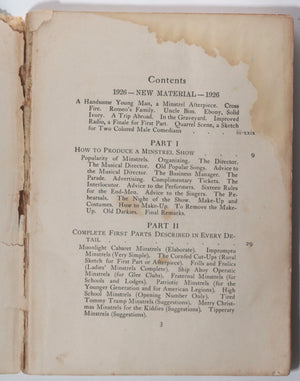 1926 USA ‘The Minstrel Encyclopedia’ by Walter Ben Hare