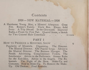 1926 USA ‘The Minstrel Encyclopedia’ by Walter Ben Hare