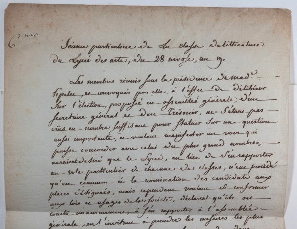 1801 Paris Constance de Théis, femme de lettres, Lycée des Arts 