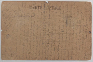 1918 Tunisie carte postale soldat coloniale 'Cafard', retour en France