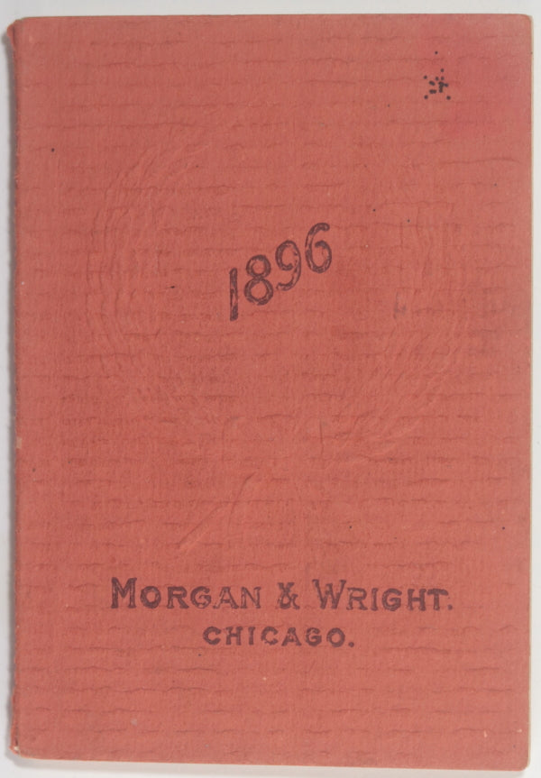 1896 USA Chicago Morgan & Wright bicycle tire catalog