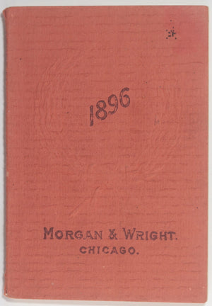 1896 USA Chicago Morgan & Wright bicycle tire catalog