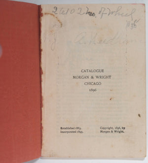 1896 USA Chicago Morgan & Wright bicycle tire catalog