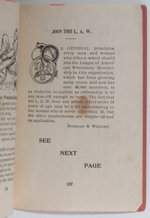 1896 USA Chicago Morgan & Wright bicycle tire catalog