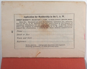 1896 USA Chicago Morgan & Wright bicycle tire catalog